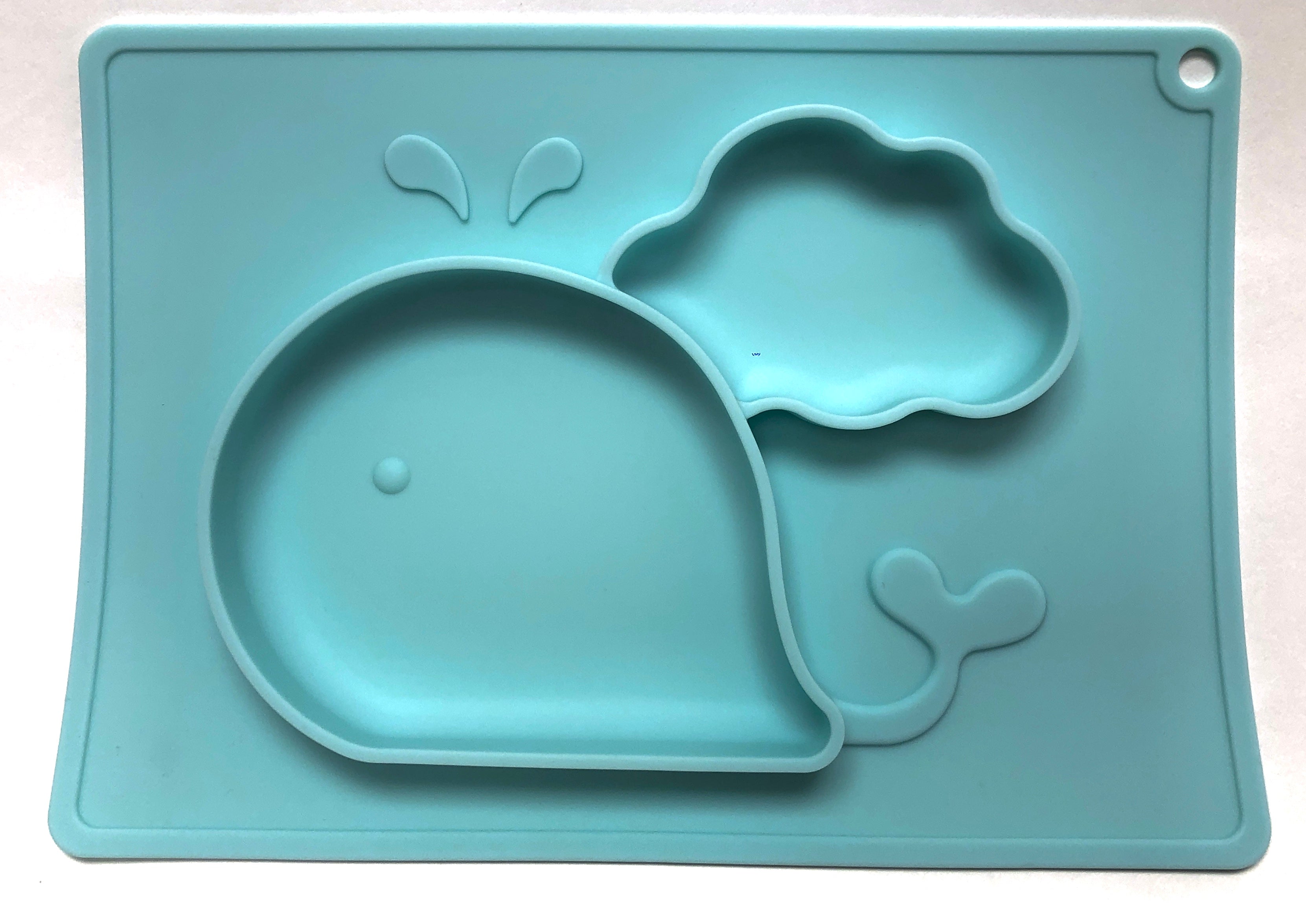 TOOBS Siliconen 3D Kinderplacemat Walvis – Blauw