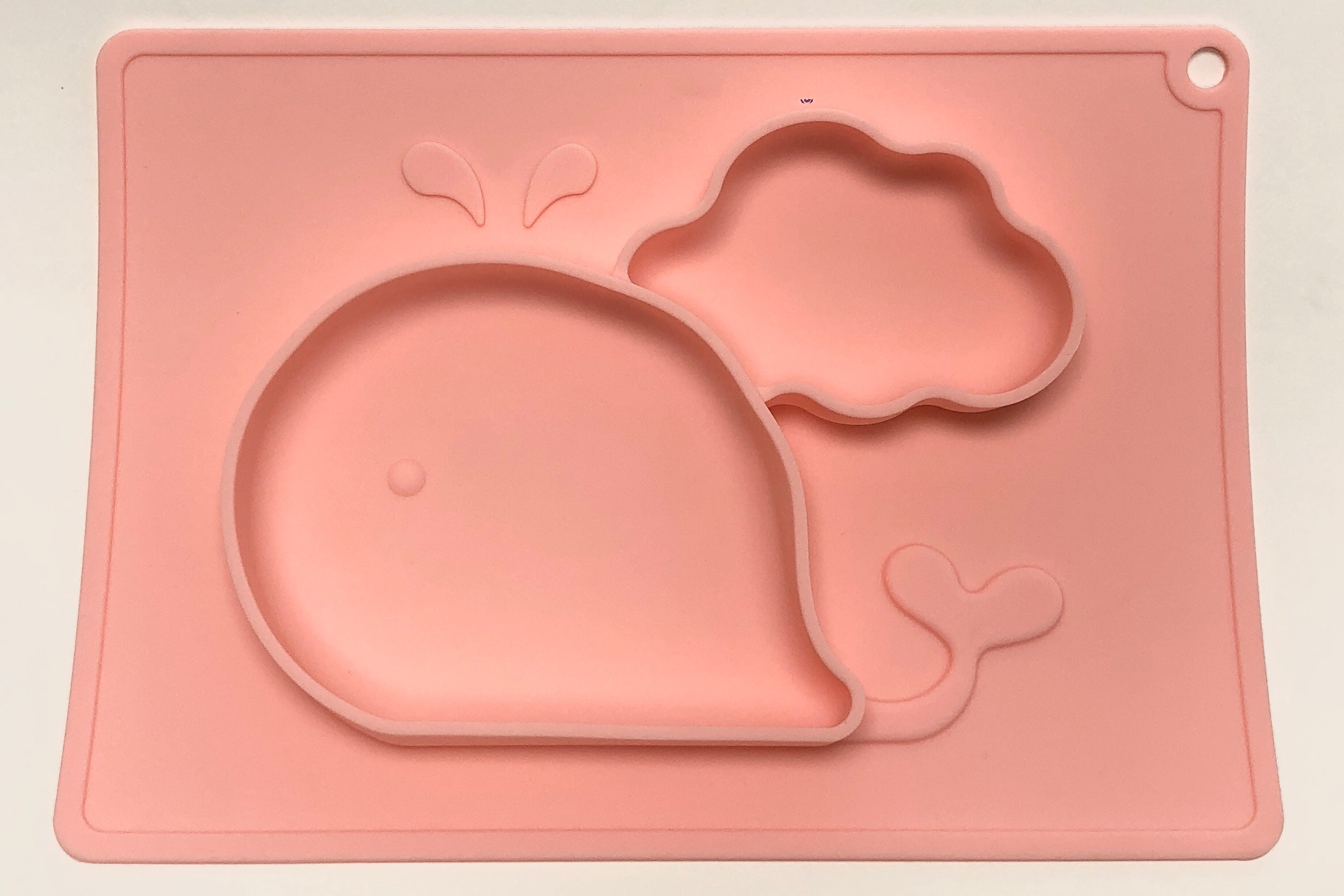 TOOBS Siliconen 3D Kinderplacemat Walvis – Roze