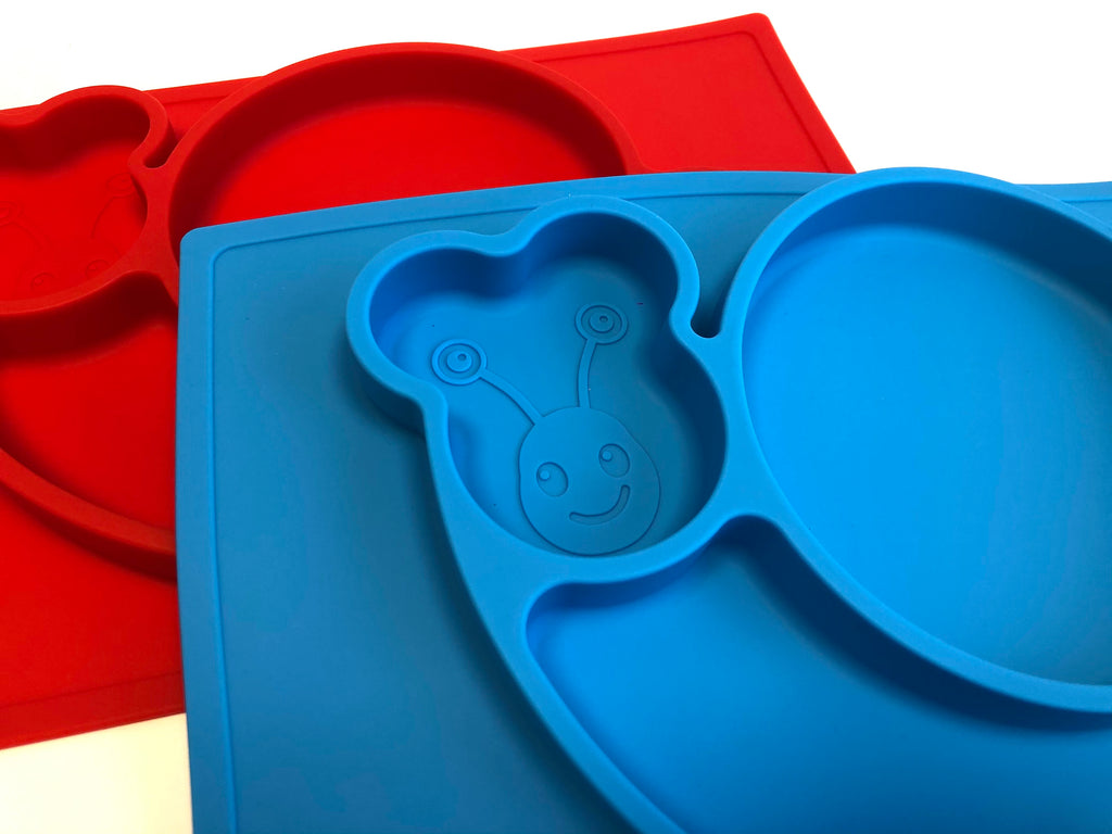 TOOBS Siliconen 3D Kinderplacemat Slak – Rood