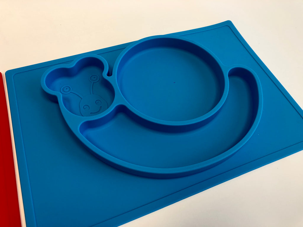 TOOBS Siliconen 3D Kinderplacemat Slak – Blauw