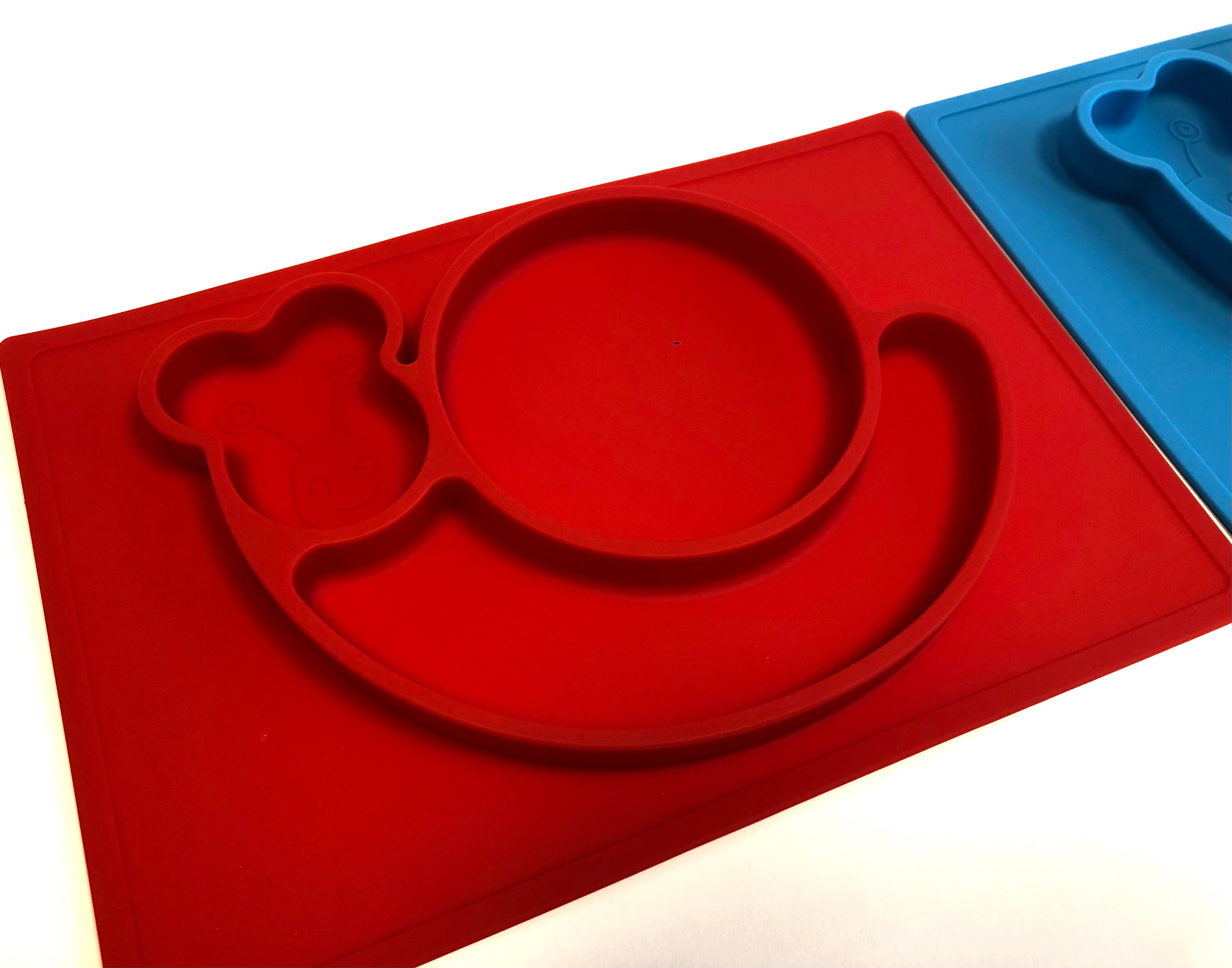 TOOBS Siliconen 3D Kinderplacemat Slak – Rood