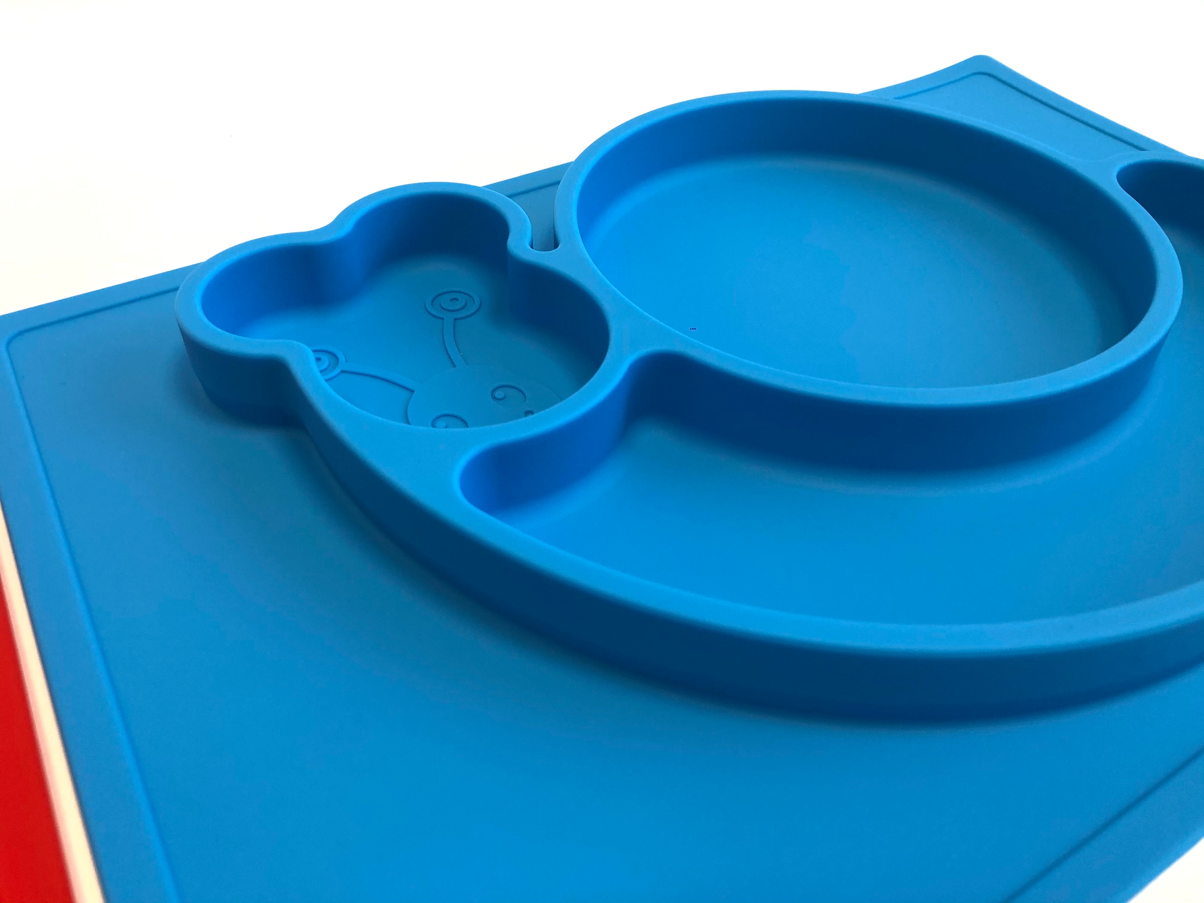 TOOBS Siliconen 3D Kinderplacemat Slak – Blauw