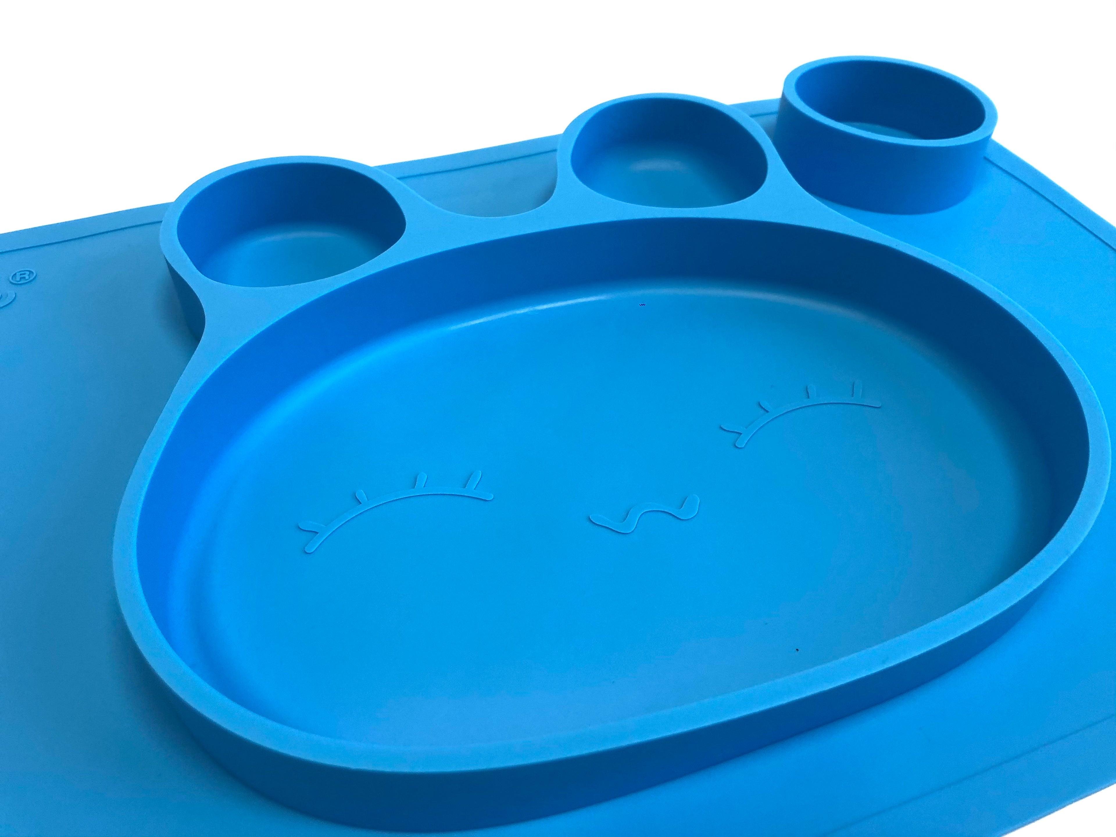 TOOBS Siliconen 3D Kinderplacemat Konijn – Blauw