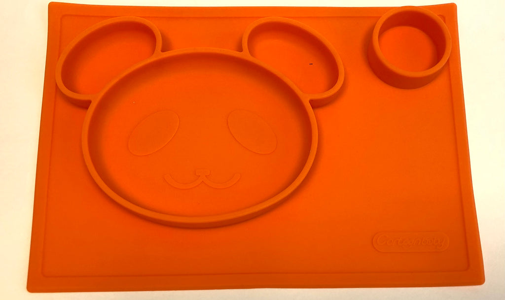 TOOBS Siliconen 3D Kinderplacemat Beer – Oranje