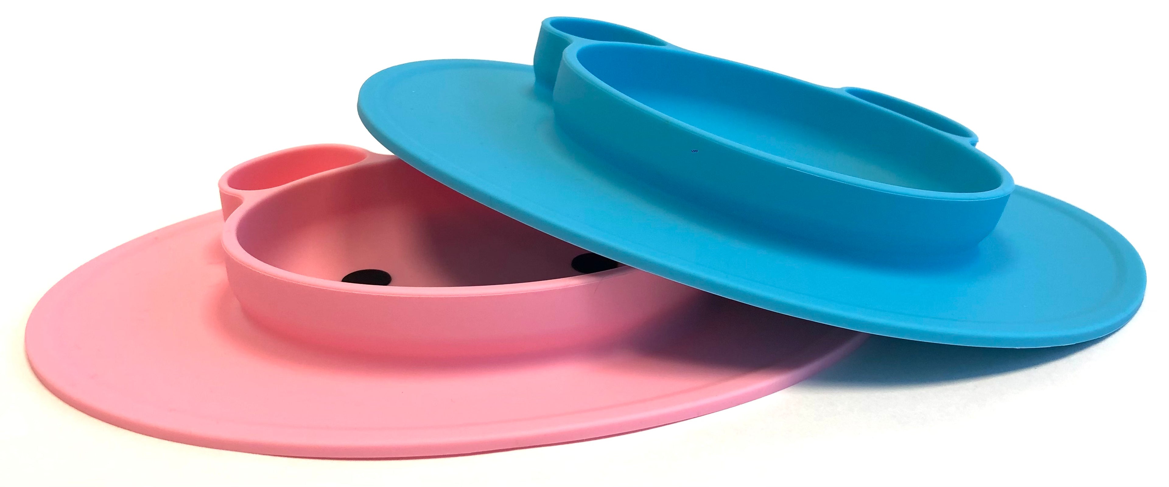 TOOBS Siliconen 3D Kinderplacemat Beertje – Ovaal Roze