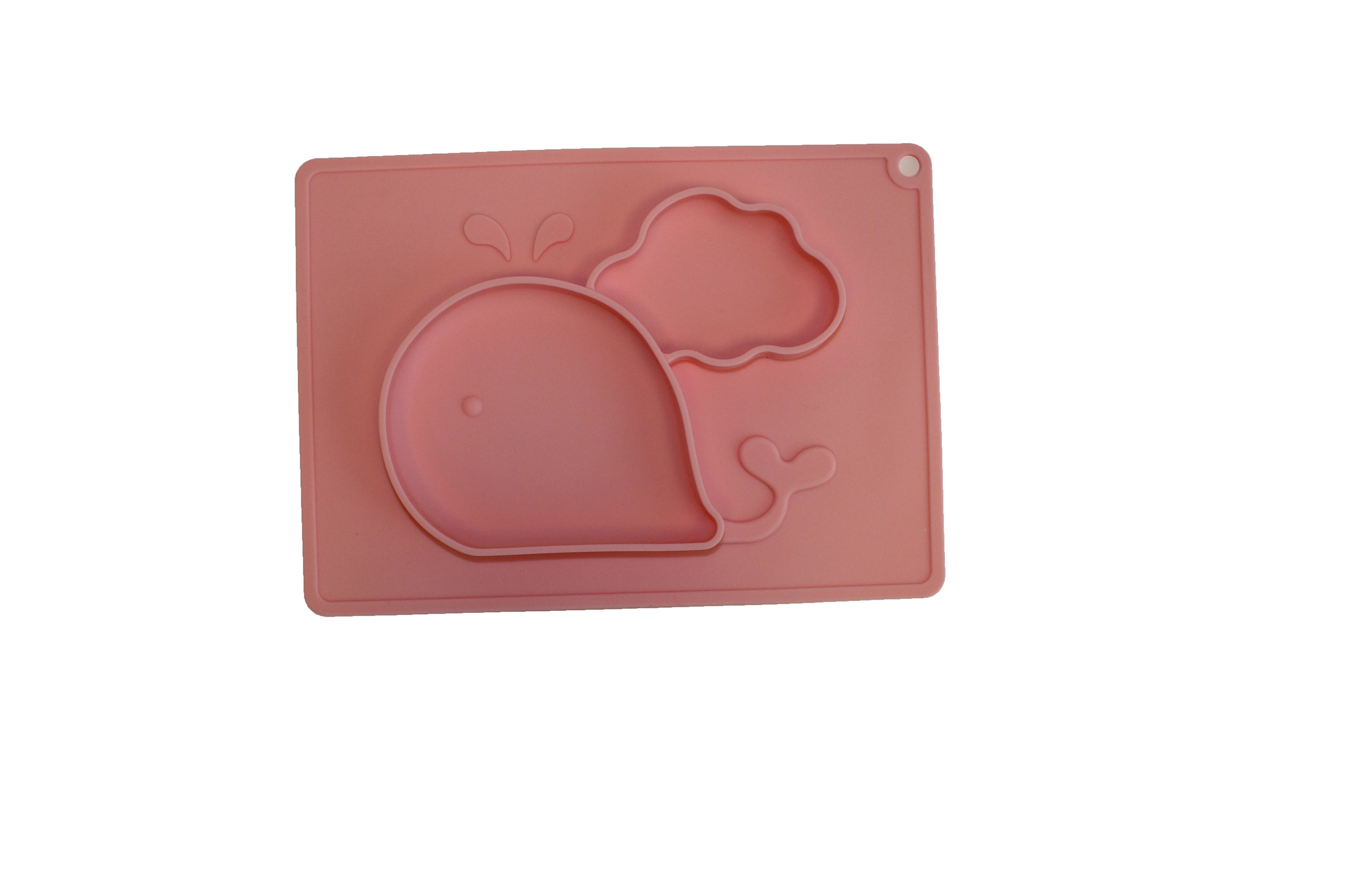 TOOBS Siliconen 3D Kinderplacemat Walvis – Roze