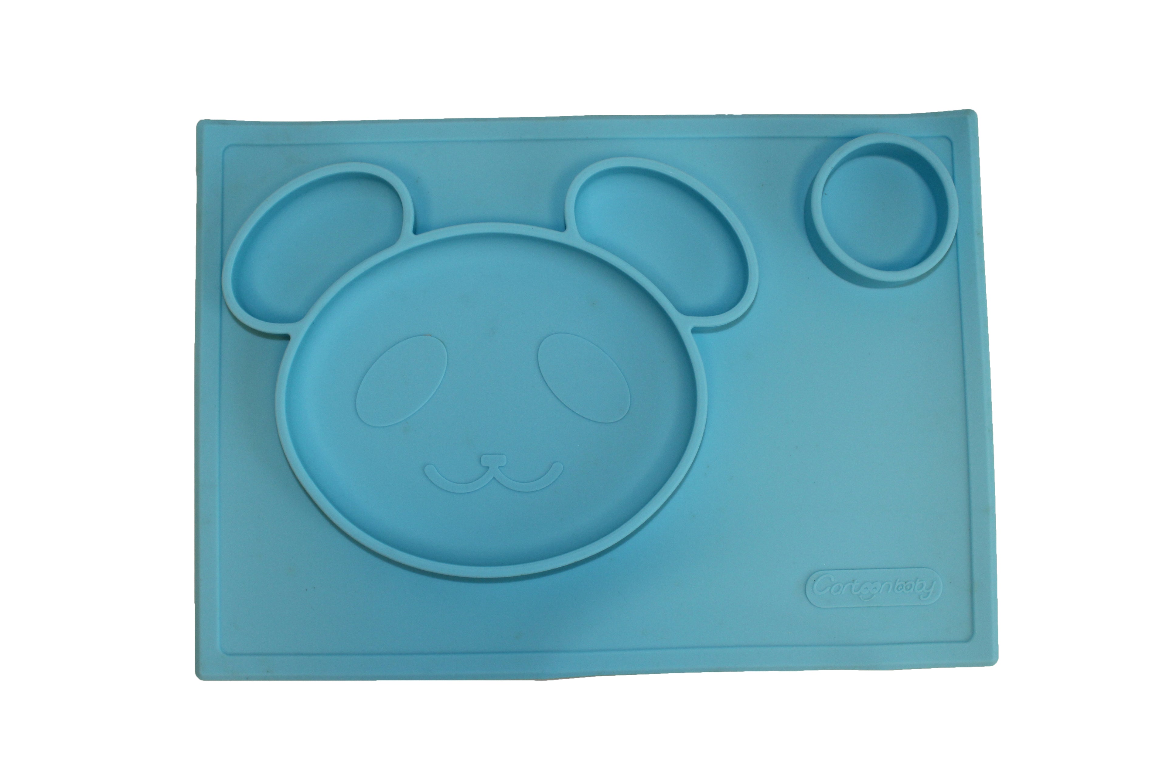 TOOBS Siliconen 3D Kinderplacemat Beer – Blauw