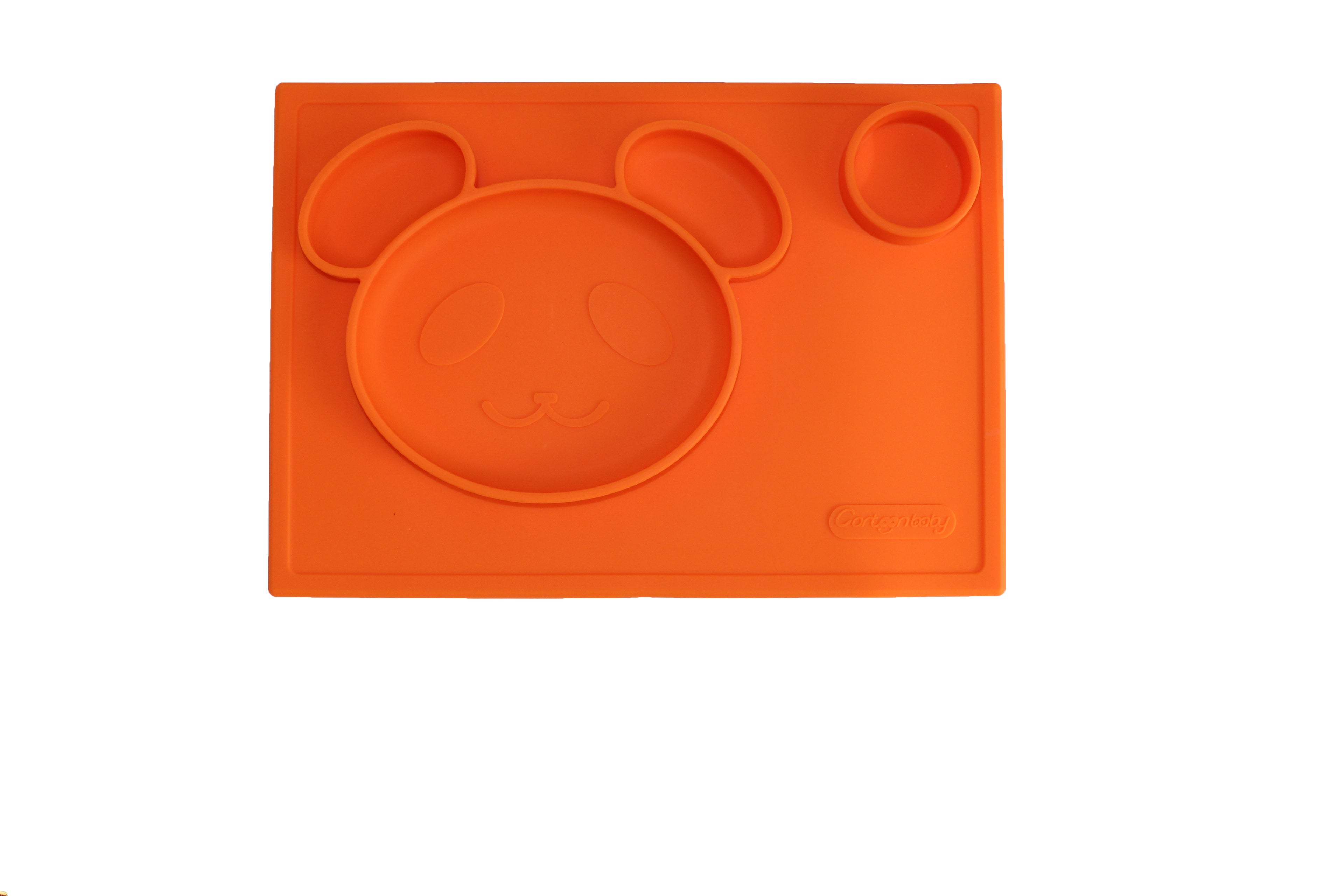 TOOBS Siliconen 3D Kinderplacemat Beer – Oranje