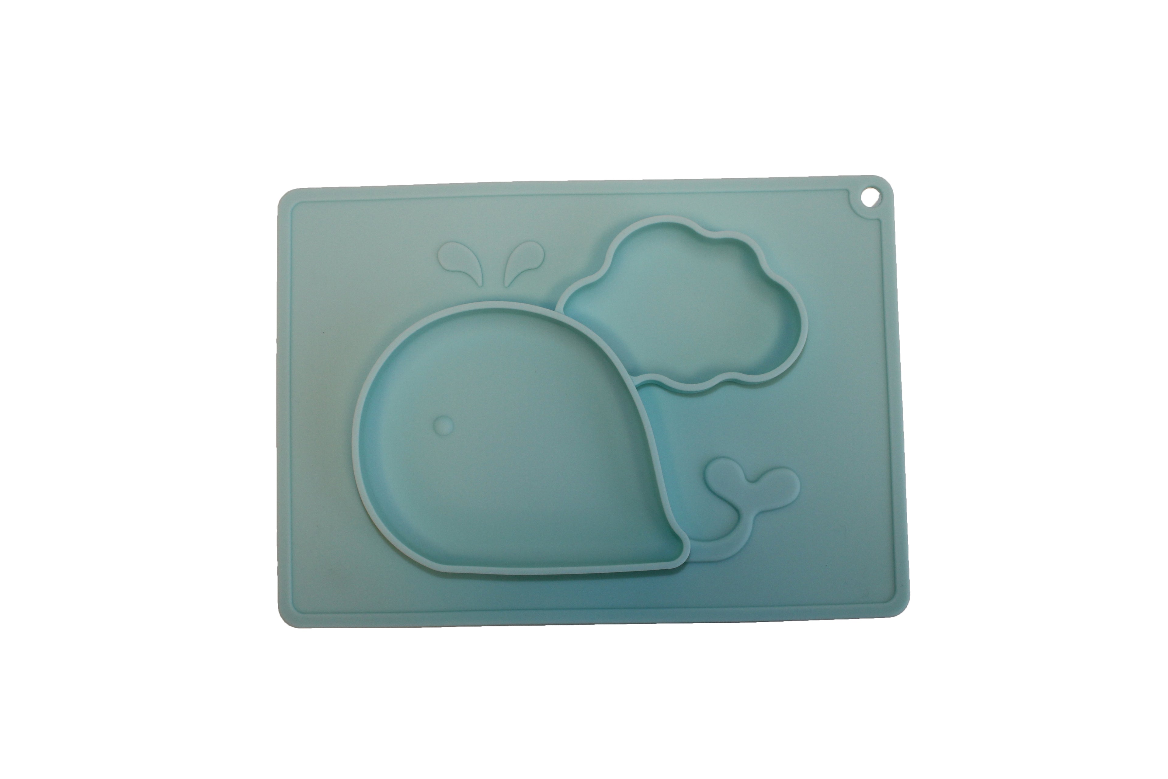 TOOBS Siliconen 3D Kinderplacemat Walvis – Blauw
