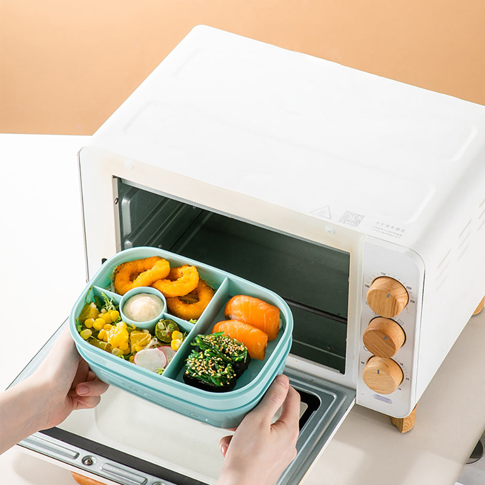 TOOBS 3-delige lunchbox – Geschikt voor magnetron, duurzaam & handig voor onderweg