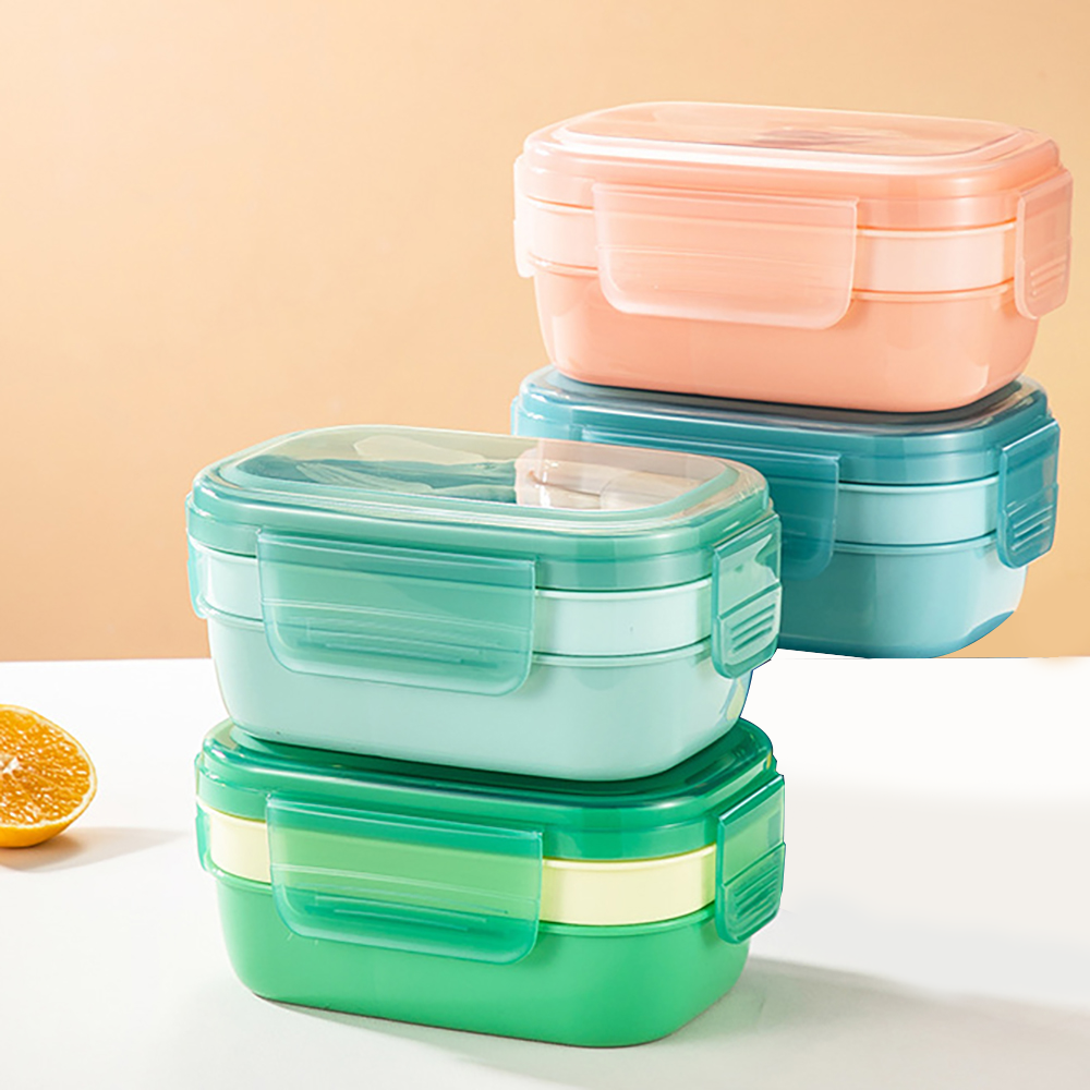 TOOBS 3-delige lunchbox – Geschikt voor magnetron, duurzaam & handig voor onderweg