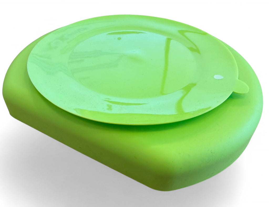 TOOBS Stevig Siliconen Baby Eetbord met Zuignap – Groen