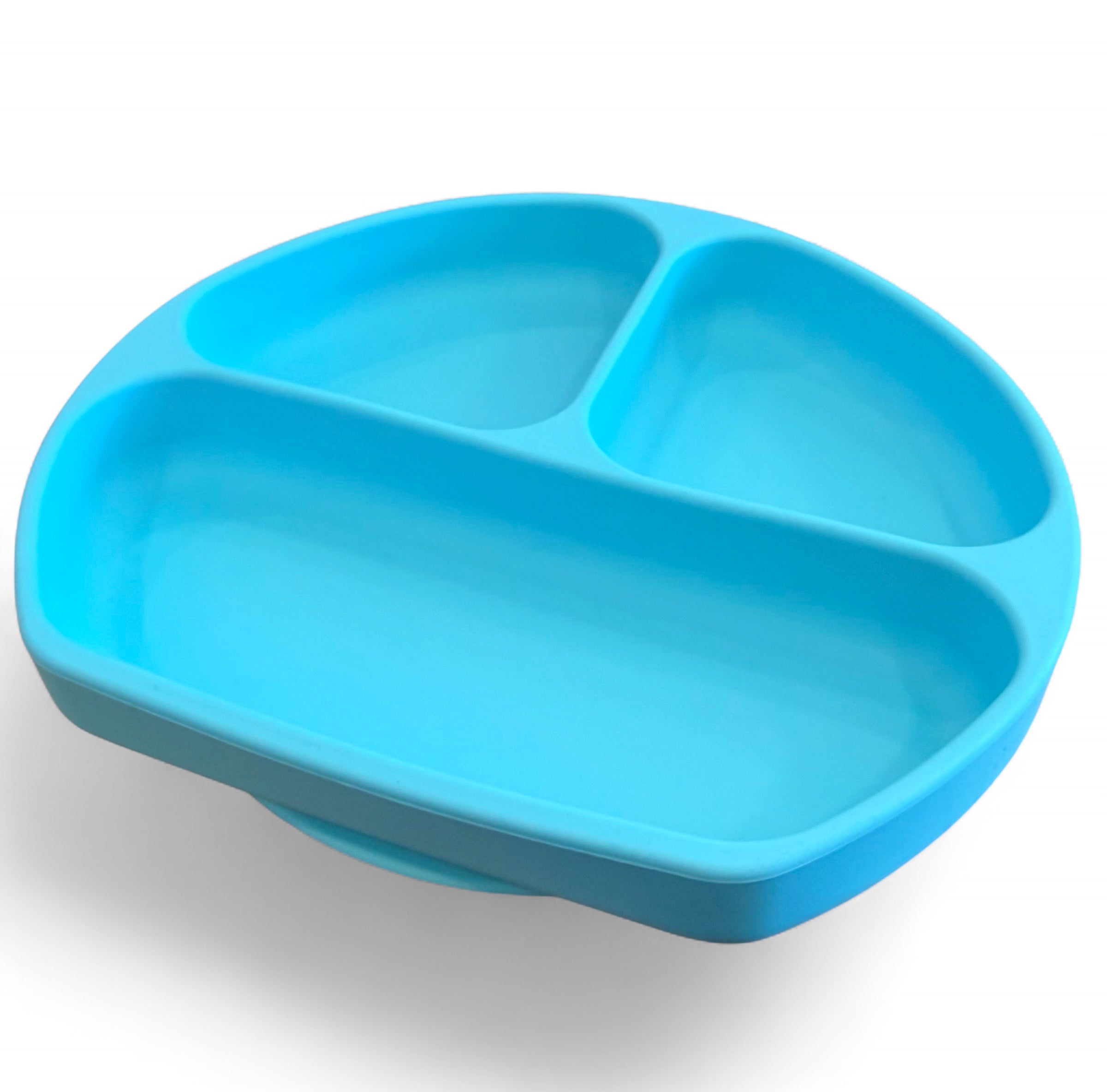 TOOBS Stevig Siliconen Baby Eetbord met Zuignap – Blauw