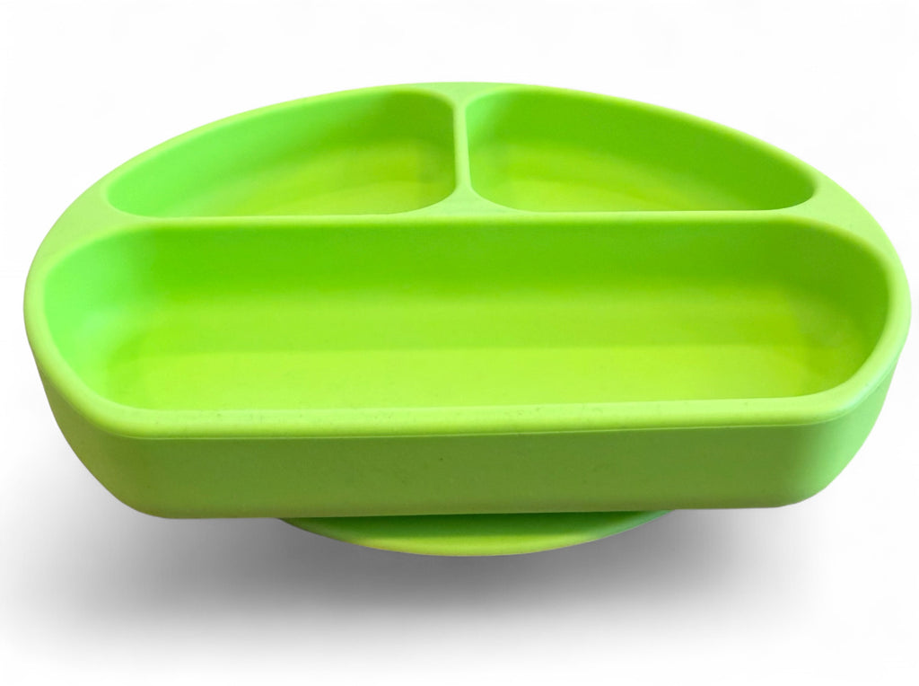 TOOBS Stevig Siliconen Baby Eetbord met Zuignap – Groen
