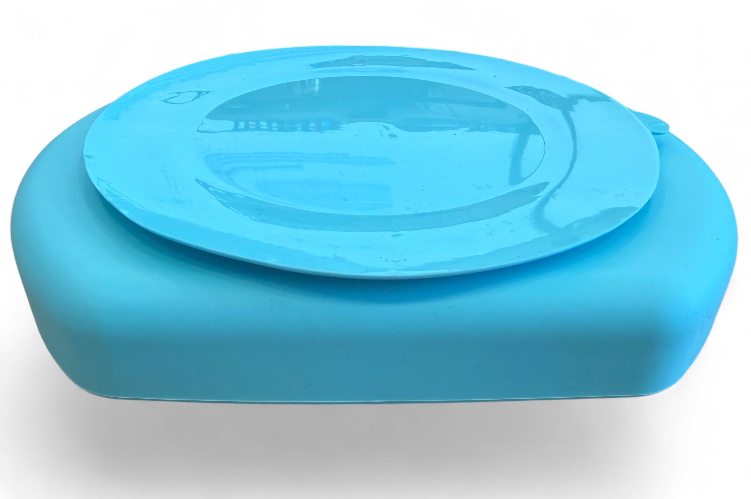 TOOBS Stevig Siliconen Baby Eetbord met Zuignap – Blauw