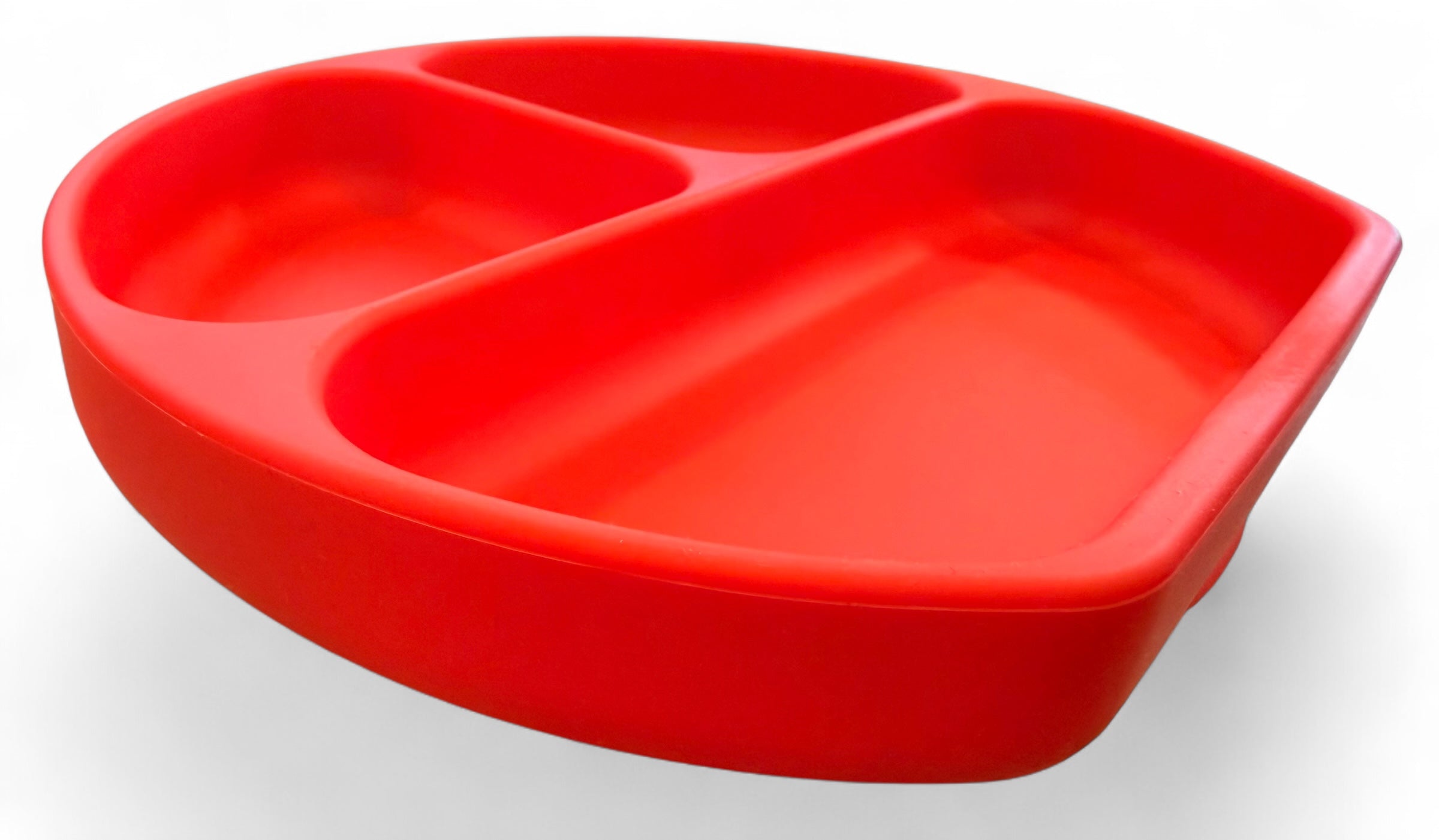 TOOBS Stevig Siliconen Baby Eetbord met Zuignap – Rood