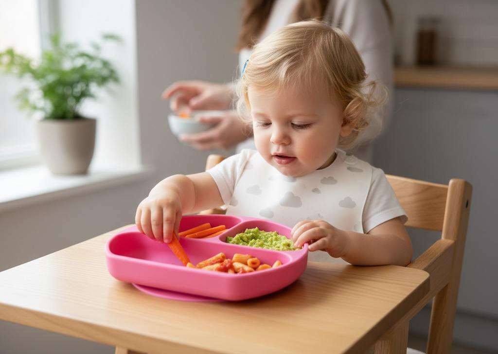 TOOBS Stevig Siliconen Baby Eetbord met Zuignap – Roze