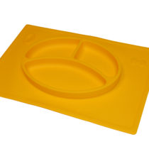 Silicone Plate rechthoek Placemat | Geel