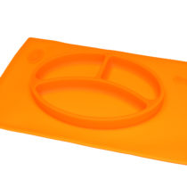 Silicone Plate rechthoek Placemat | Oranje